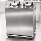 Thumbnail image #3 for Carter-Hoffmann (Middleby) EPD4S9 Enclosed Unheated 4-Silo Plate Dispenser Cart for 9-Inch Round Plates