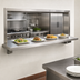 Thumbnail image #3 for Advance Tabco 108-Inch x 18-Inch Stainless Steel Pass-Thru Shelf with Wall-Mount L-Brackets