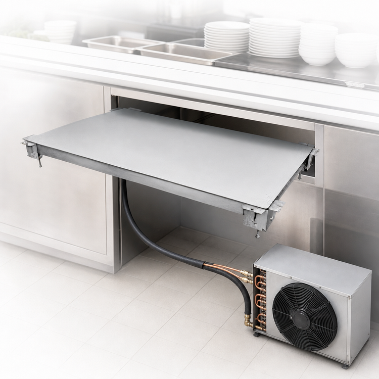 Product image #3 for Hatco CSUX-24-F 24-Inch Undermount Cold Shelf for Remote Refrigeration