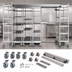 Thumbnail image #3 for Metro TOP-TRACK Super Erecta 18-Inch Stainless Steel Mobile Track Shelving Unit Kit
