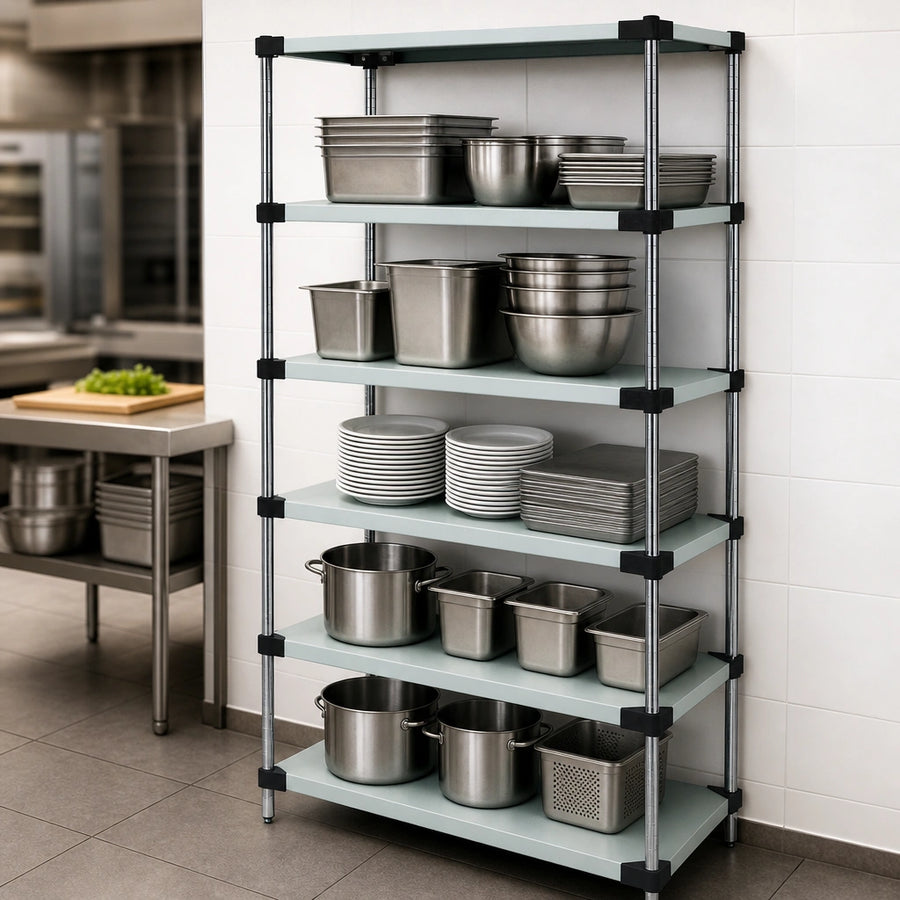 Five Solid Shelves