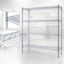 Thumbnail image #3 for Eagle Group QuadTruss 4-Tier Wire Starter Shelving Unit, 72 in. W x 21 in. D x 63 in. H, Chrome-Plated