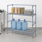 Thumbnail image #3 for Quantum 182454DGY Two-Tier Modular Wire Dunnage Rack for Tanks and Beverage Containers, 24 x 18 x 54 Inches, Gray Epoxy