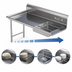 Thumbnail image #3 for Sapphire Manufacturing 96-Inch Straight Left-to-Right Soiled Dishtable with Pre-Rinse Sink