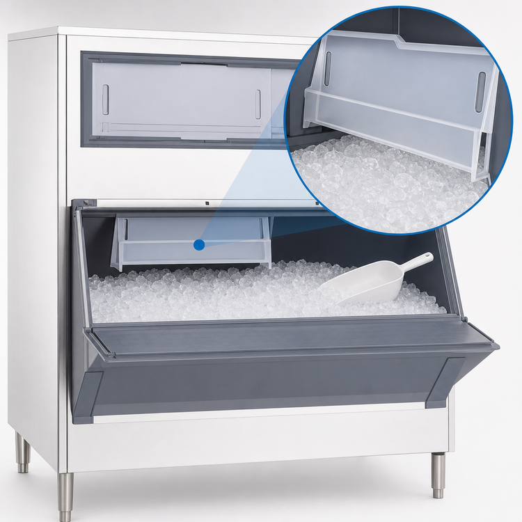 Product image #3 for Follett SmartGATE SG1475S-60 Upright Single Door Ice Storage Bin, 1490 lb Capacity