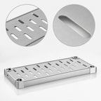 Thumbnail image #4 for Eagle Group Quik-Set SHDS1842SL 42" x 18" 14-Gauge Stainless Steel Louvered Solid Shelf with Marine Edge