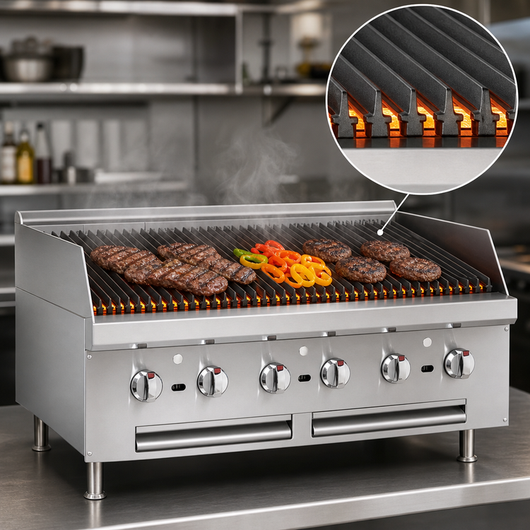 Product image #3 for Southbend HDC-60 60-Inch Countertop Gas Charbroiler with Radiant Heat