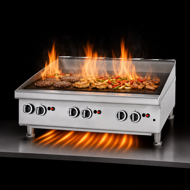 Product image #3 for Garland U.S. Range UTGG24-GT24M 24-Inch Heavy-Duty Countertop Gas Griddle with Thermostatic Controls, 56,000 BTU