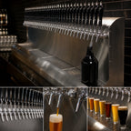 Thumbnail image #3 for Perlick Corporation 3076-27 81-Inch Wall-Mount Air-Cooled Modular Draft Beer Dispensing Tower, 27 Faucets, Stainless Steel