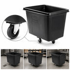 Thumbnail image #3 for Rubbermaid Commercial Products Executive 1867537 Mobile Cube Truck Prep Cart, Plastic, 16 Cu. Ft., 500 lb. Capacity, Black