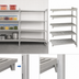 Thumbnail image #4 for Cambro Camshelving Premium 5-Tier Vented Polymer Add-On Shelving Unit, 24