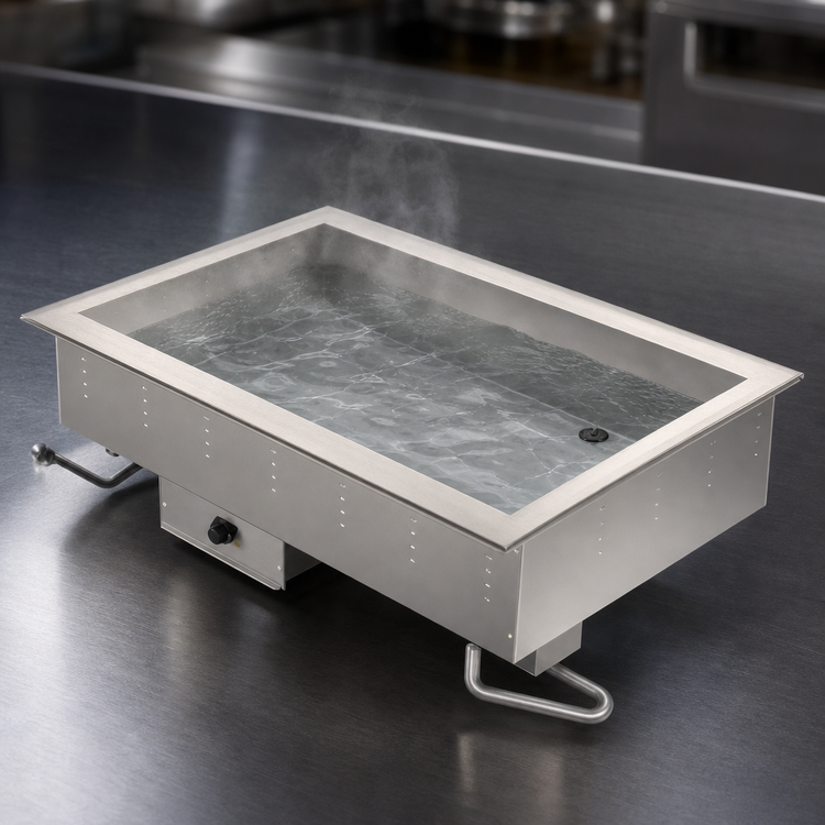 Product image #3 for Vollrath 2-Pan Electric Wet Bain Marie Top-Mount Hot Well, 208V