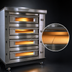 Thumbnail image #3 for Marra Forni ELST37-36/4 Four-Deck Electric Stackable Deck Oven with 37 x 36 Inch MarraStone Cooking Surface