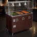 Thumbnail image #3 for Vollrath 2-Series Affordable Portable 3-Well Electric Hot Food Station with Buffet Breath Guard and Lights, Cherry Woodgrain Enclosed Base