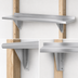 Thumbnail image #3 for Advance Tabco 48-Inch Wall-Mounted Shelf, 10-Inch Deep, 18-Gauge 430 Stainless Steel, Satin Finish