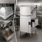 Thumbnail image #3 for Hobart Warewash AM16-ASR-2 High-Temperature Door-Type Dishwasher with Automatic Soil Removal, 52 Racks/Hour, Straight-Through or Corner Installation