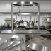 Thumbnail image #3 for John Boos Boat-Shaped Table-Mounted Stainless Steel Pot Rack for 72-Inch Tables, 67-1/4-Inch Wide, 18 Hooks
