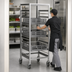Thumbnail image #3 for Panco Mobile Full-Height Open-Side Aluminum Utility Rack with Slides for 20 x 20 Racks