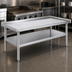 Thumbnail image #3 for Eagle Group Stainless Steel Griddle/Equipment Stand with Open Base, Adjustable Undershelf, and 1,500 lb Capacity