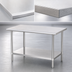Thumbnail image #3 for Sapphire Manufacturing 48-Inch x 30-Inch 18-Gauge 400-Series Stainless Steel Work Table with Adjustable Undershelf