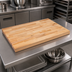 Thumbnail image #3 for John Boos Northern Hard Rock Maple Wood Bakers' Table Top, Edge Grain Flat Top, 156 x 60 x 2-1/4 Inch