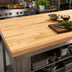 Thumbnail image #3 for John Boos Boos Block 60 Inch x 36 Inch Blended Edge Grain Maple Kitchen Countertop with Varnique Finish