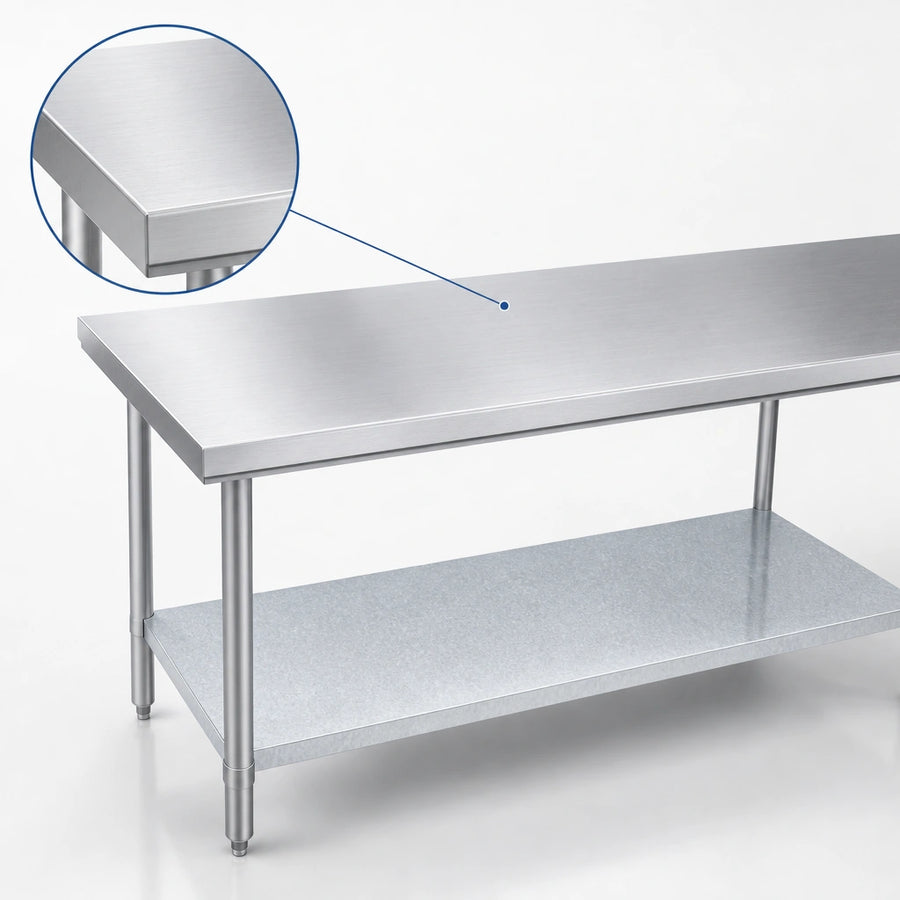 16-Gauge Stainless Steel Top
