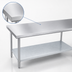 Thumbnail image #3 for Duke Manufacturing 108-Inch Stainless Steel Work Table with Galvanized Undershelf, 30-Inch Deep