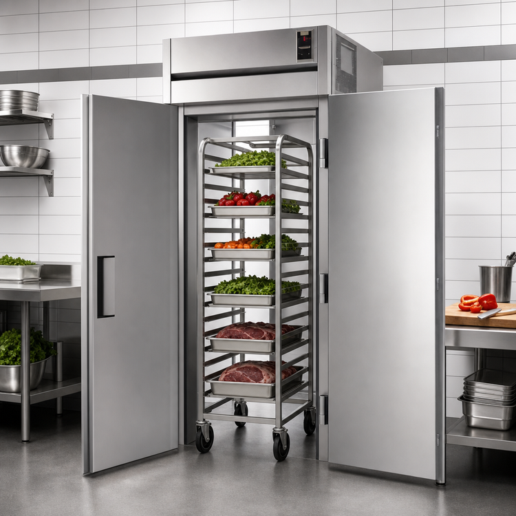 Product image #3 for True SPEC SERIES 89-Inch High Roll-Thru Refrigerator, 1-Section, Standard Depth, Stainless Steel Doors Front and Rear