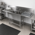 Thumbnail image #3 for John Boos Pro-Bowl 2-Compartment Sink with Left and Right Drainboards, 18 x 18 x 12 Inch Bowls, 14-Gauge 300 Series Stainless Steel