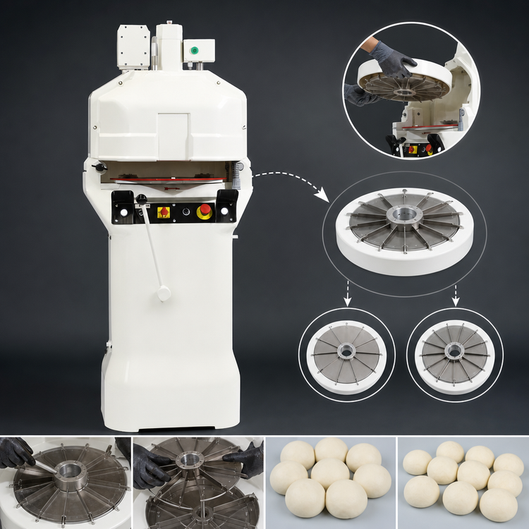 Product image #3 for Erika Record Easy Plus ER-EP11/31-RH/RD 36-Part Automatic Dough Divider/Rounder