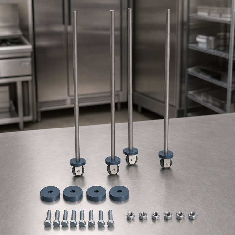 Product image #3 for Metro qwikTRAK High-Density Track Shelving Mobile Unit Kit