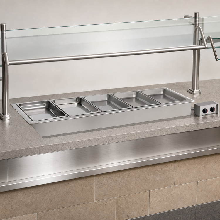 Product image #3 for Alto-Shaam Halo Heat Insulated Drop-In Electric Hot Food Well Unit, 5-Pan Capacity