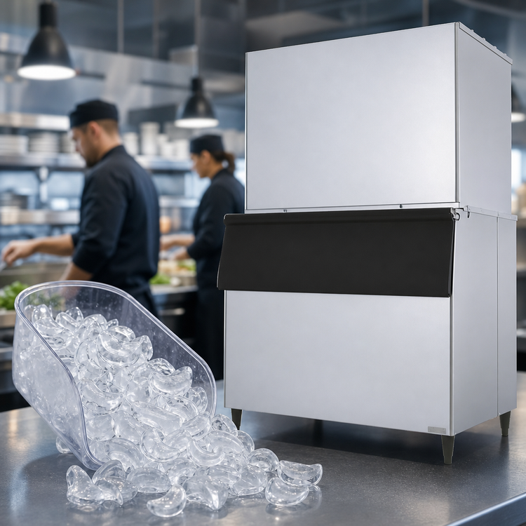 Product image #3 for Hoshizaki KM-2600SRJZ3 Remote Air-Cooled Crescent Cube Ice Maker, 2,617 lb/Day, 3-Phase