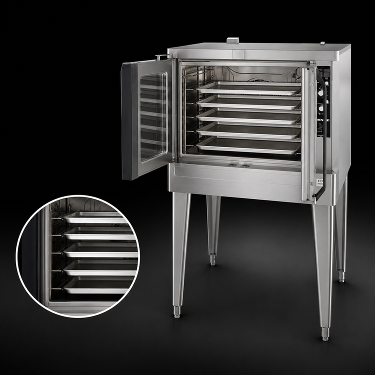 Product image #3 for Blodgett Zephaire Series Bakery Depth Single Deck Gas Convection Oven, 5-Pan Capacity, ENERGY STAR