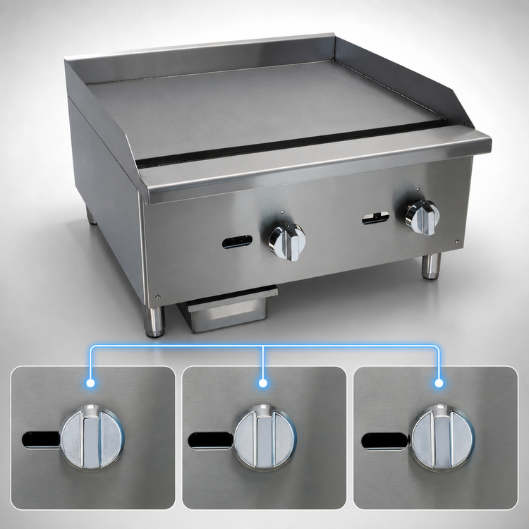 Product image #3 for Comstock-Castle CCEGG36 36-Inch Countertop Gas Griddle with Manual Controls