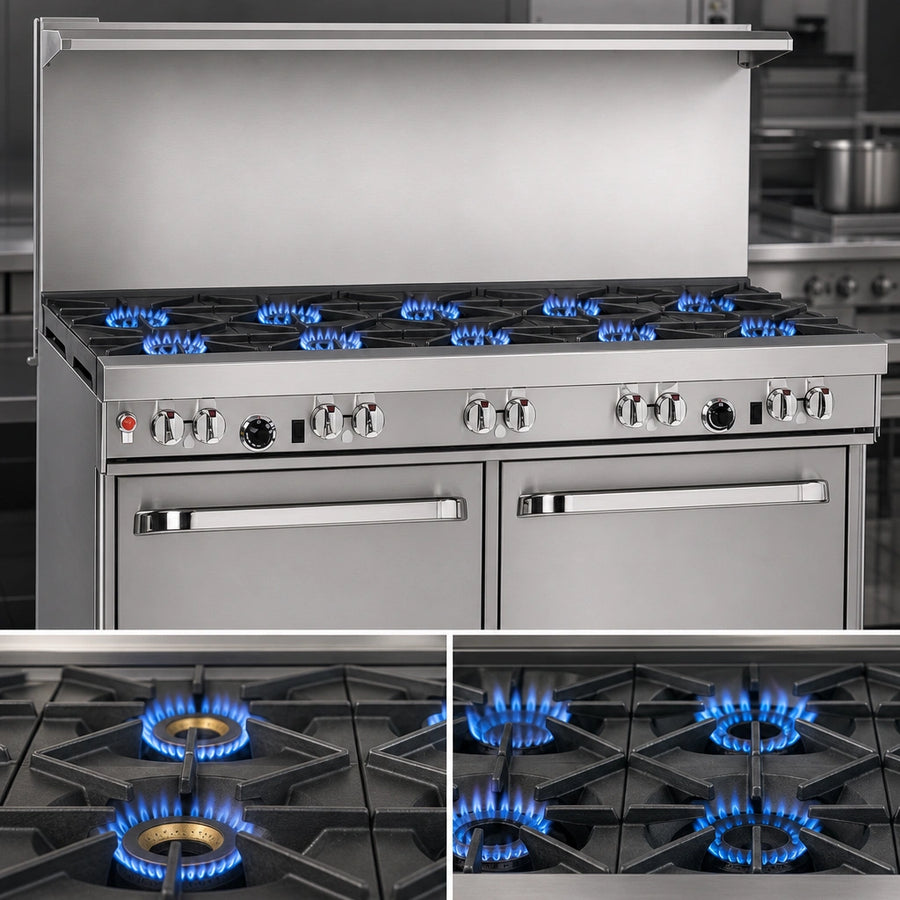 Ten Open Burners