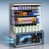 Thumbnail image #3 for Howard-McCray 30E Series Rear Loading Self-Contained Open Merchandiser, 63-Inch, Stainless Steel, Sliding Rear Doors