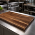 Thumbnail image #3 for Boos Block American Black Walnut Kitchen Countertop with Blended Rails and Edge Grain Construction, 132 x 25 x 1-1/2 Inch, Oil Finish