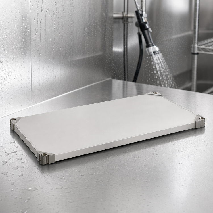 Product image #3 for Metro Super Erecta 24" x 18" Solid Stainless Steel Shelf, Autoclavable/Cart-Washable