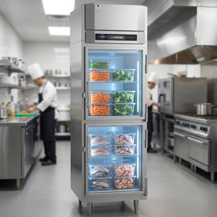 Product image #3 for UltraSpec™ Series FS-1D-S1-PT-HG-HC One-Section Pass-Thru Glass Door Commercial Freezer