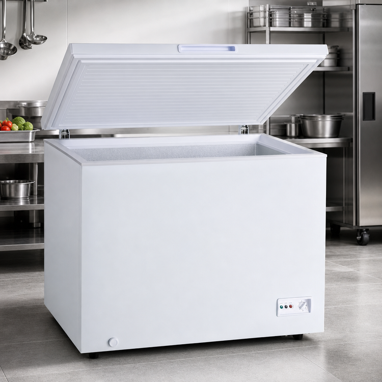 Product image #3 for Omcan USA 44-Inch 10 Cu. Ft. Commercial Chest Freezer with Solid Flat Top Lid