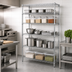 Thumbnail image #3 for Quantum 5-Shelf Stationary Wire Shelving Starter Kit, 36