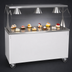 Thumbnail image #3 for Vollrath 2-Series Affordable Portable 46-Inch Utility Station with Stainless Steel Top, Buffet Breath Guard and Lights, White Solid Base