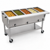 Thumbnail image #3 for Portable Electric Hot Food Table with 5 Dry Wells, Open Base, 82-Inch, 208V