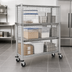 Thumbnail image #3 for Metro Super Erecta Metroseal 3 Mobile Wire Security Cage with Microban, 52-3/4 x 21-1/2 x 68-1/2 Inches