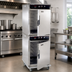 Thumbnail image #3 for Cres Cor Roast-N-Hold Mobile Stacked Half-Size Convection Cook and Hold Oven with Programmable LED Controls, 208V