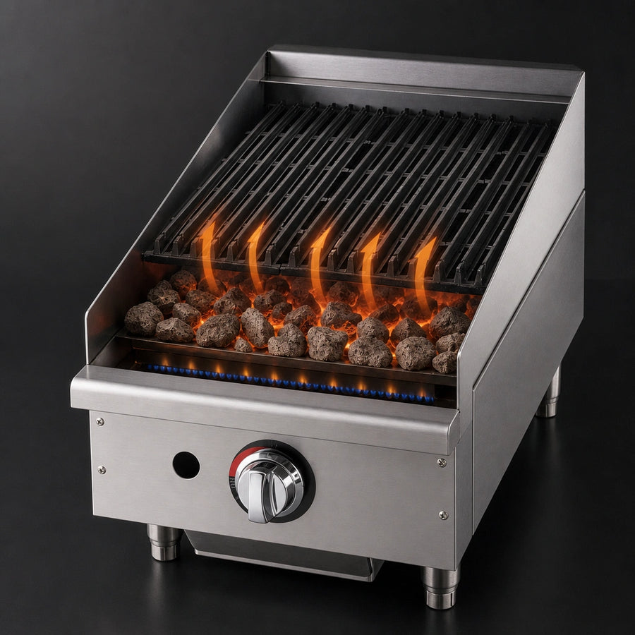Lava Rock Briquette Heating