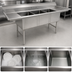 Thumbnail image #3 for Advance Tabco 3-Compartment Fabricated Sink with Dual 18-Inch Drainboards, 18 x 18 x 14-Inch Bowls, 16-Gauge 304 Stainless Steel