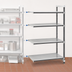 Thumbnail image #3 for Cambro Camshelving Elements XTRA 4-Tier Stationary Solid Add-On Polymer Shelving Unit, 30W x 24D x 84H, Speckled Gray